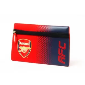 Arsenal FC Official Fade Football Crest Design Flat Pencil Case (One Size) (Red/Navy)