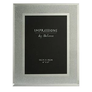 5" x 7" - Impressions Silver Glitter Crystal Photo Frame