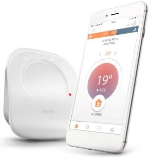 Somfy Connected Smart Thermostat Wireless - Works with Alexa and Googl