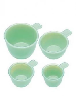 Kitchencraft Set Of 4 Milk Glass Measuring Cups
