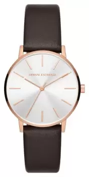 Armani Exchange AX5592 Womens (36mm) Silver Dial / Brown Watch