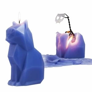Purple Kisa Cat PyroPet Candle