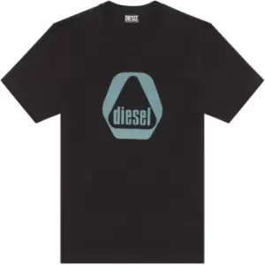 Diesel 6 Sided Print T-Shirt Mens - Black