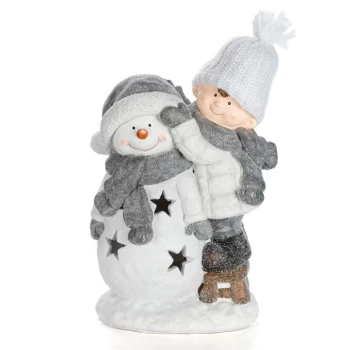 The Spirit Of Christmas Kid with Snowman 14 - 2021