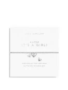 Joma Jewellery A Little... It'S A Girl! Silver Bracelet - 17.5Cm Stretch