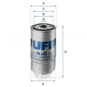 24.H2O.01 UFI Fuel Filter