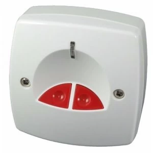 CQR Panic Button and Key Personal Attack Hold-Up Device White Finish - Electronic Double Panic Button