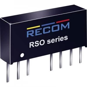 RECOM RSO 2412SZH3 DCDC converter print 24 Vdc 12 Vdc 83 mA 1 W No. of outputs 1 x