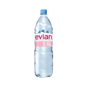 Evian Natural Mineral Water Still Bottle Plastic 1.5 Litre