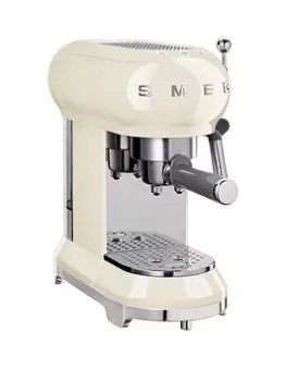 SMEG Ecf01 Espresso Coffee Machine - Cream