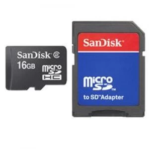 SanDisk SDSDQB-016G-B35 + Adapter memory card 16GB MicroSD