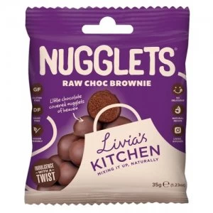 Livia's Kitchen Nugglets Raw Chocolate Brownie 35g