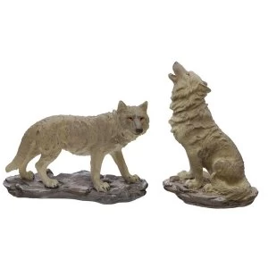 Protector of the North Whispers of the Moon Wolf Figurine