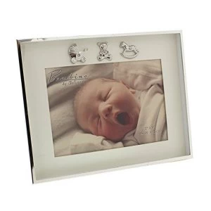 7" x 5" - Bambino Thin Silver Plated Photo Frame