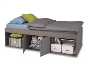 Kidsaw Low 3ft Single Grey Cabin Bed Frame