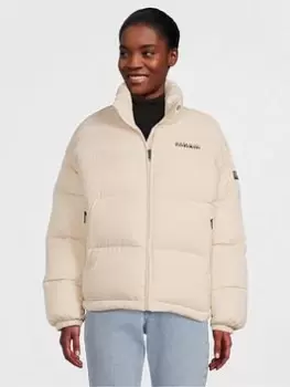 Napapijri A-box Puffer Jacket, White, Size XS, Women