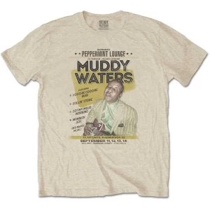 Muddy Waters - Peppermint Lounge Mens Medium T-Shirt - Sand