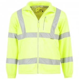 Dunlop Hi Vis Fleece Jacket Mens - Yellow