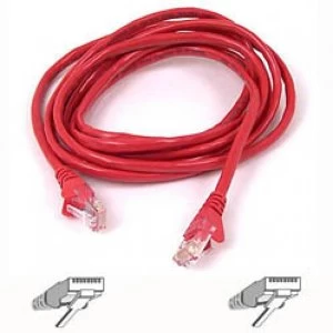 Belkin Cat5e Snagless UTP Patch Cable Red 3m