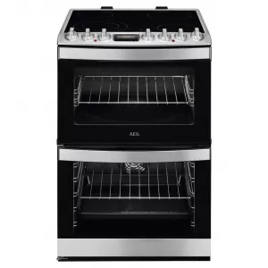 AEG CCB6740ACM Double Oven Ceramic Hob Electric Cooker