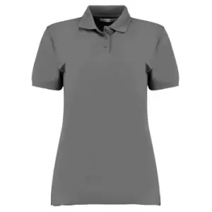 Kustom Kit Ladies Klassic Superwash Short Sleeve Polo Shirt (8) (Charcoal)