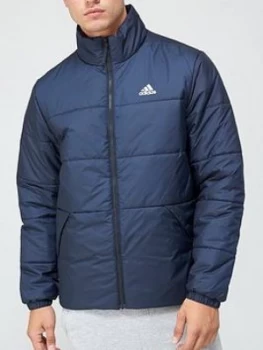 Adidas 3 Stripe Insulated Jacket - Navy, Size XS, Men