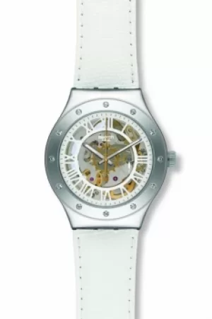 Ladies Swatch Rosetta Bianca Automatic Watch YAS109