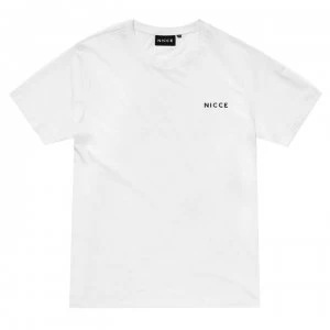 Nicce Chest Logo T Shirt Mens - White