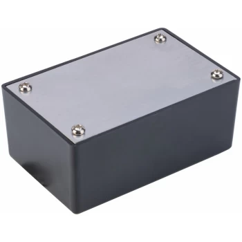 301935 ABS Project Box Alum. Lid Black 53 x 83 x 35mm - R-tech