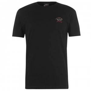 Paul And Shark Crew Logo T Shirt - Black 011