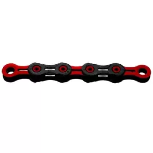 KMC X10 DLC 10 Speed Chain 116 Link Black Red
