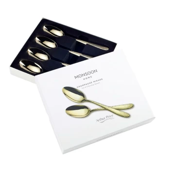Arthur Price Monsoon Champagne Mirage 4 Serving Spoons