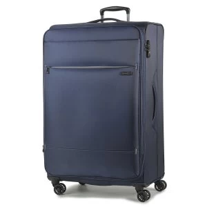 Rock Deluxe-Lite Medium 8-Wheel Spinner Suitcase - Navy