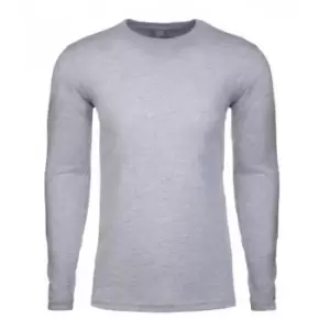 Next Level Mens Long-Sleeved T-Shirt (XXL) (Grey Heather)
