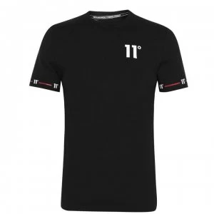 11 Degrees Cuffed T Shirt - Black