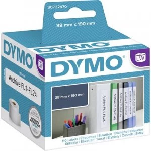 Dymo 99018 Black On White Label Tape 38mm x 190mm