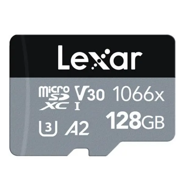 Lexar microSDXC Silver Series UHS-I V30 128GB Memory Card