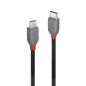 Lindy 0.5m USB 2.0 Type C to Micro-B Cable Anthra Line