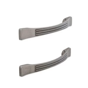 Antique pewter effect Bow Furniture handle Pack of 2