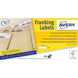 Avery 175x40mm Franking Label Pack of 1000 Labels FL10