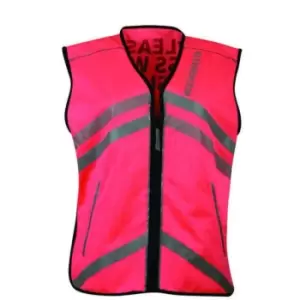 Weatherbeeta Childrens/Kids Please Pass Wide And Slow Reflective Vest (S) (Hi Vis Pink)