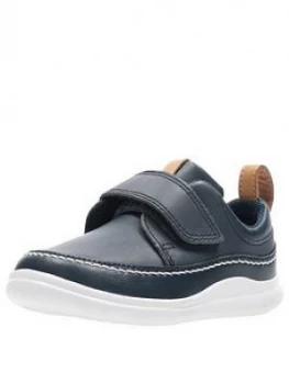 Clarks Crest Ember Toddler Strap Shoes, Navy, Size 4.5 Younger