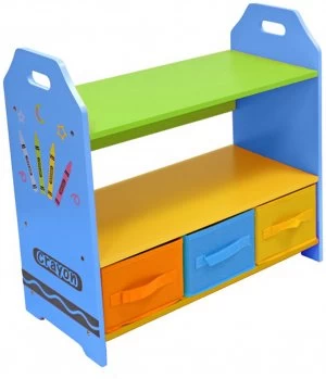 Kiddi Style Crayon Shelves and Storage Blue