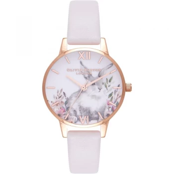 Illustrated Animals Rose Gold & Blush Watch