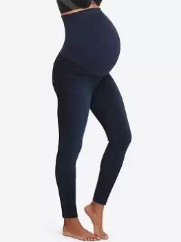 Spanx Medium Control Mama Jean-ish Legging - Black, Indigo Size XL Women