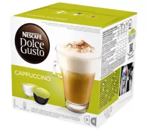 Nescafe Dolce Gusto Cappuccino - Pack of 8, Green