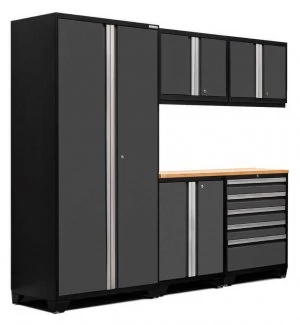 Newage Products Pro 3.0 6 piece Garage Cabinet Set Grey