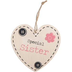 Special Sister Hanging Heart Sign