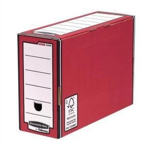 Bankers Box by Fellowes Premium A4Foolscap Transfer File with Flip Top
