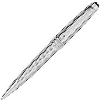 Mont Blanc - Meisterstuck Geometry Solitaire Midsize Ballpoint Pen - Ballpoint Pens - Silver